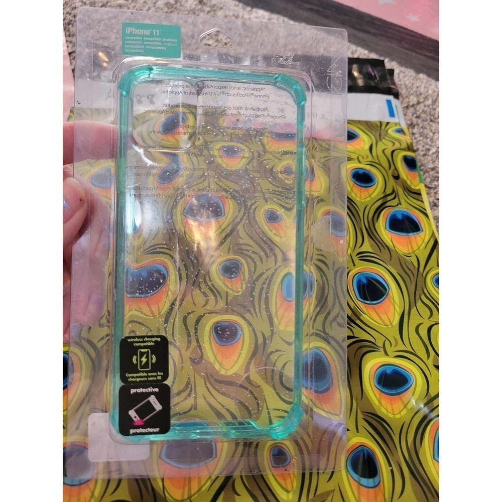 Iphone 11 case Teal Clear